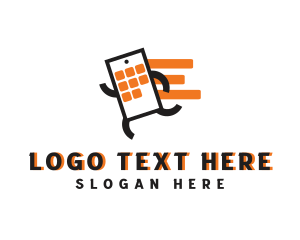 Fast - Smartphone Fast Gadget logo design