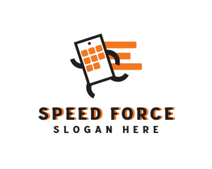 Smartphone Fast Gadget logo design