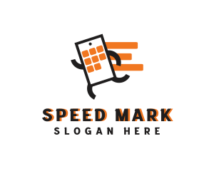 Smartphone Fast Gadget logo design