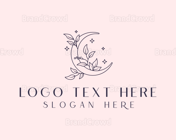 Boho Holistic Moon Logo