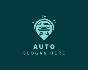 Car Auto Detailing Wrench logo design