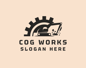 Cog - Cog Construction Excavator logo design