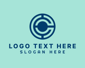 Web Developer - Digital Maze Letter C logo design