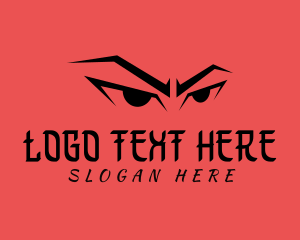 Angry Eyes Character logo design