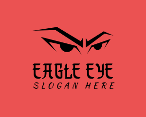 Angry Eyes Character logo design