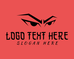 Furious - Angry Eyes Character logo design