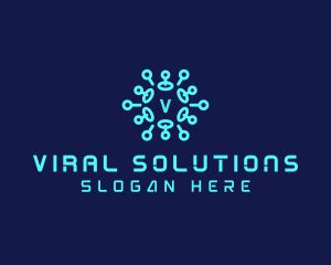 Germs Vitus Bacteria   logo design