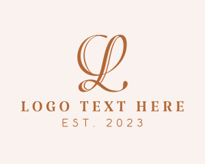 Cursive - Fashion Beauty Letter L logo design