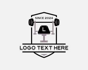 Gym - Barbell Weightlifting Trainer logo design