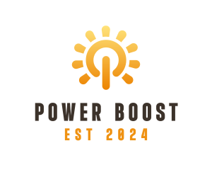 Solar Power Switch  logo design