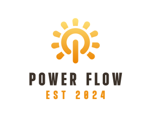 Solar Power Switch  logo design