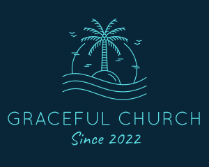 Trip - Sunset Island Beach Resort logo design