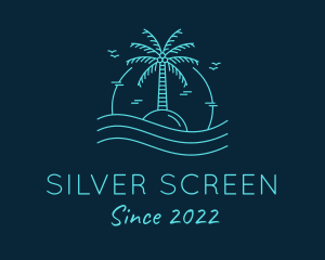 Swim - Sunset Island Beach Resort logo design