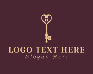 Decoration - Heart House Key logo design
