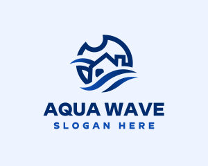 Wave House Travel logo design