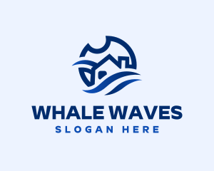 Wave House Travel logo design