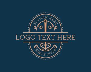 Crochet - Sew Needlecraft Tailoring logo design