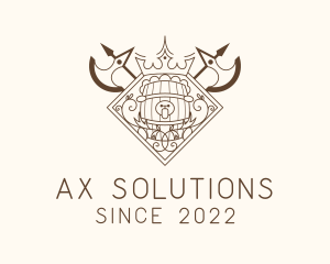 Ax - Crown Ax Brewery logo design