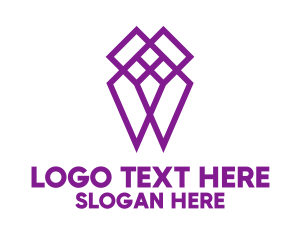 Tooth - Purple Diamond Company logo design