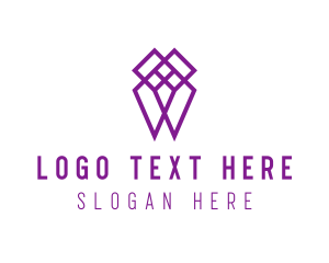 Firm - Purple Diamond Company logo design