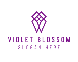 Purple Diamond Company logo design