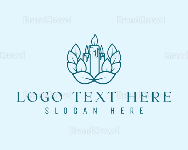 Wreath Candle Decor Logo