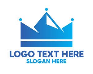 Blue Crown - Blue Crown Mountain logo design