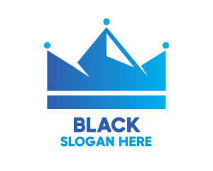 Travel - Blue Crown Mountain logo design