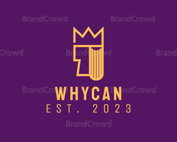 Royal King Crown Book Logo