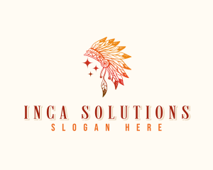 Inca - Culture Tribe Headwear logo design