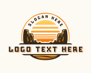 Retro - Grand Canyon Desert logo design