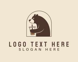 Stall - Boba Grizzly Bear logo design