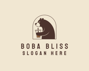 Boba - Boba Grizzly Bear logo design