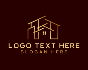 Roofing Real Estate Property logo design