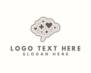 Thought - Mental Health Brain Wellness logo design