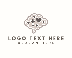 Intervention - Mental Health Brain Wellness logo design