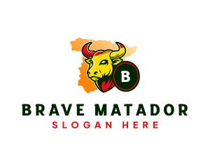 Spain Animal Bull logo design