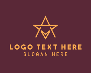 Star - Star Letter A logo design