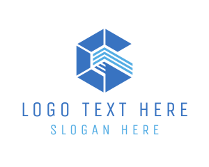 Hexagonal - Abstract Blue Hexagon logo design