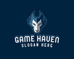 Gaming Community - Fierce Wolf Emblem logo design