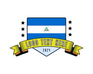 Sg - Nicaragua Flag Tourism logo design