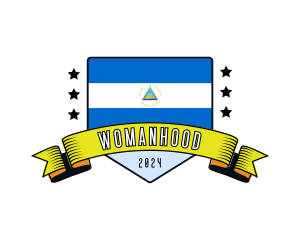 Nicaragua Flag Tourism Logo