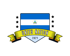 Nation - Nicaragua Flag Tourism logo design