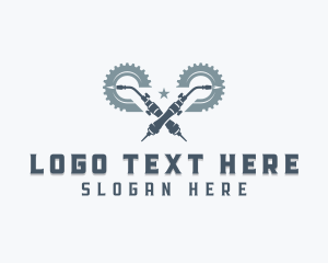 Mechanical Welding Blowtorch logo design