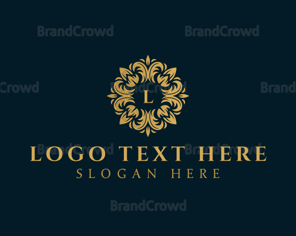 Floral Decorative Ornament Logo