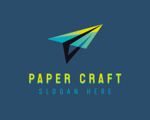 Logistics Paper Plane logo design