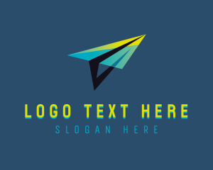 Airmail - Logistics Paper Plane logo design
