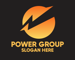 Lightning Electric Power  logo design
