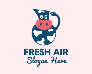 Cow Milk Pitcher  logo design