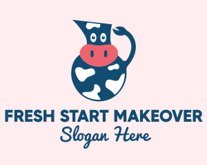 Cow Milk Pitcher  logo design